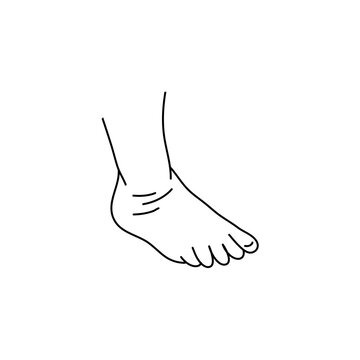 Human foot gesture