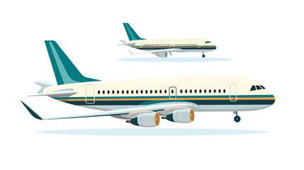 Transportation design. airplane icon. Flat and isolated