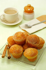 Cinnamon muffins.