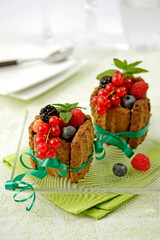 Cookies with wild berries.