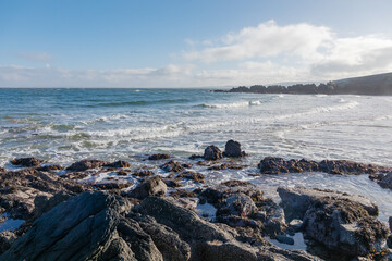 Fototapeta na wymiar Northern Ireland Coastal Views: Atlantic Ocean Stock Photos