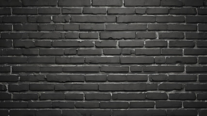 Fototapeta premium Black brick wall texture background