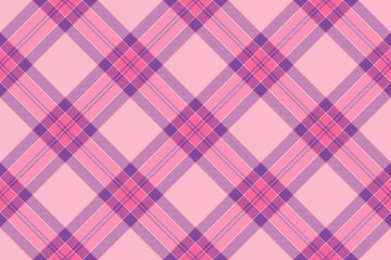 Tartan plaid background, diagonal check seamless pattern. Vector fabric texture for textile print, wrapping paper, gift card, wallpaper.
