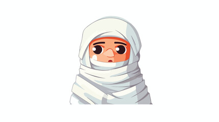 Mummy icon  flat vector isolated on white background