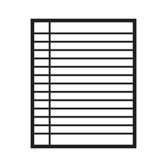 paper line icon vector