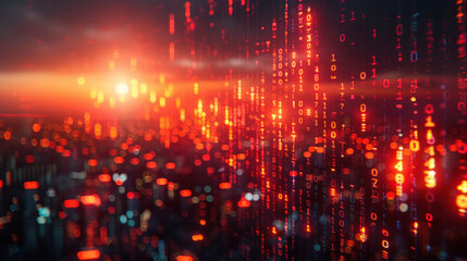 Financial charts of stock market lines over dark background. Digital screen. Concept of finance advisory and international consulting.