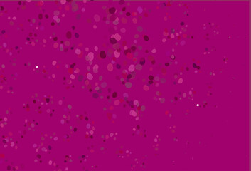 Light Purple vector pattern with curved circles.