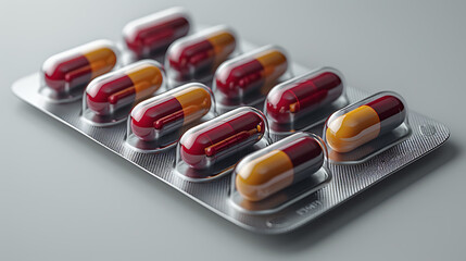 pharmaceutical products, tablets, tablets, dietary supplements in blister packaging
