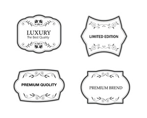 Set of decorative vintage frames