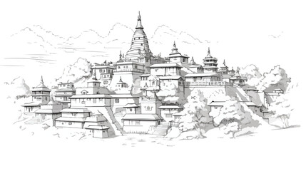 Swayambhunath is an ancient religious architecture