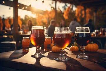 October outdoor beer tasting event