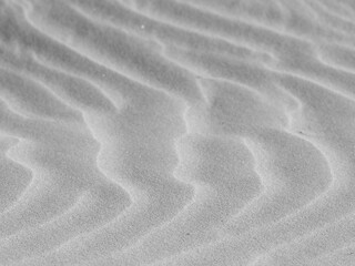 Close up view of sand ripples on beach in Penneshaw, Kangaroo Island, Australia