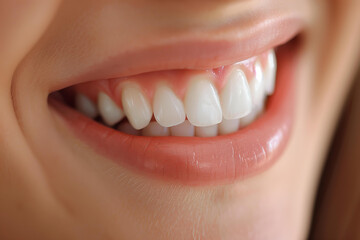 Fototapeta premium closeup of perfect smile 