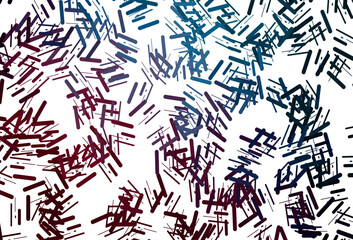 Dark purple vector template with repeated sticks.