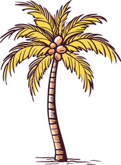 Beachside Beauty Beautiful Palm Tree Vector Design
