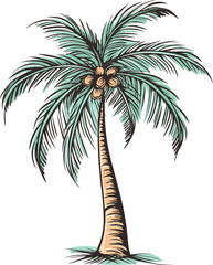 Vectorized Vistas Palm Tree Dreamscape