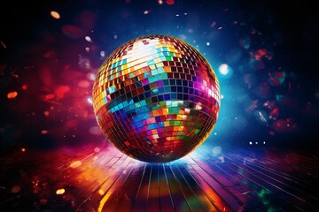 a disco ball on a floor