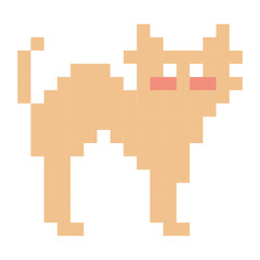 Cat pixel icon - 757148603