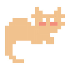 Cat pixel icon - 757148606