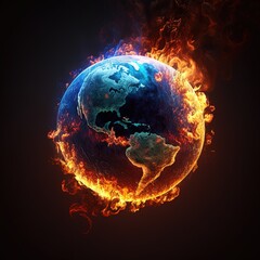 earth with fire