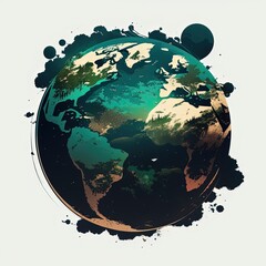 Fototapeta premium earth in the sky