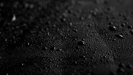 drop water on black background.