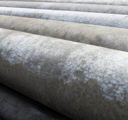 Concrete pipes.