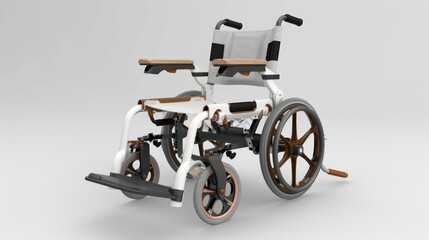 wheelchair isolated on a white background
