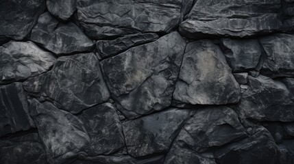 Textured black stone background.