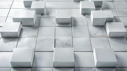 Abstract geometric cube pattern, symbolizing digital technology, modern design, and architectural concepts
