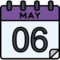 6 May Vector Icon Design