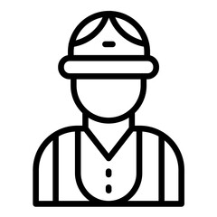 Obraz premium Vector Design Worker Icon Style