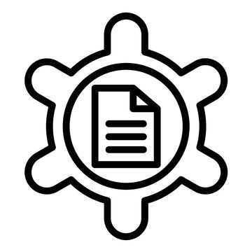 Vector Design Batch Processing Icon Style