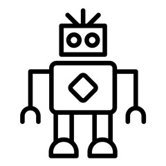Vector Design Robotics Icon Style