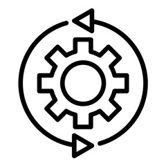 Vector Design Automation Control Icon Style