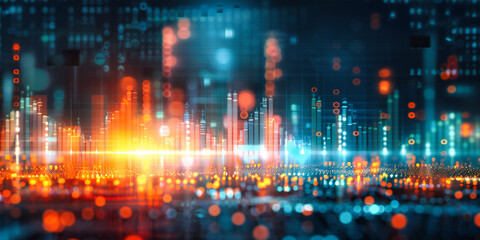 A visionary digital network, where every line and dot represents the interconnectedness of todays global community