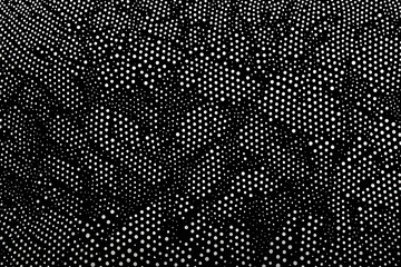 simple illustration enhanced by a background showcasing dots and pixels in black and white