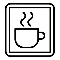 Vector Design Rest Area Icon Style