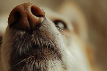 
cute dog nose macro
