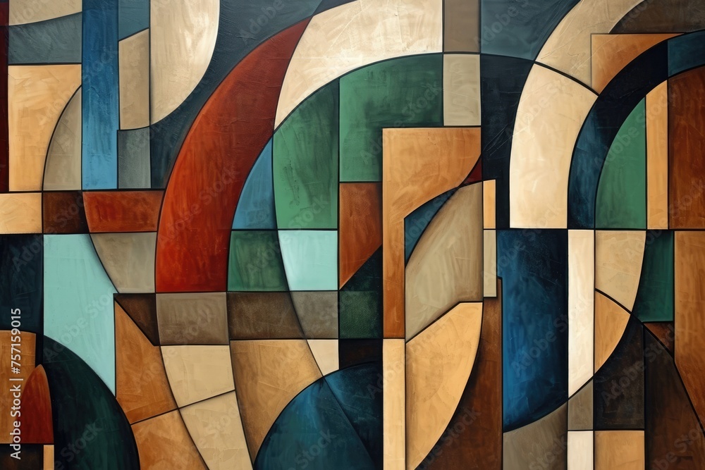 Poster a captivating, vivid painting showcases an expressive abstract design bursting with a vibrant array 