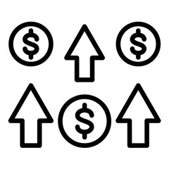 Vector Design Cost Icon Style