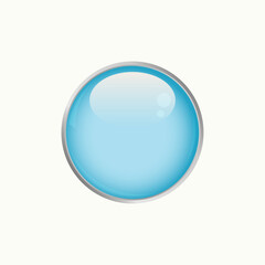 Glass button for website.