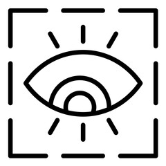 Vector Design Visionary Eye Icon Style