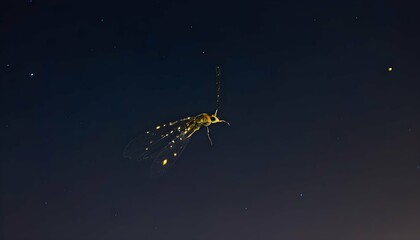 A Firefly Creating Patterns In The Night Sky Upscaled 3 - Powered by Adobe