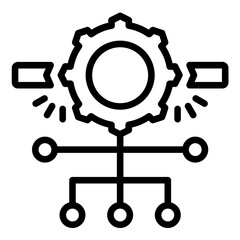 Vector Design Breakthrough Cascade Icon Style