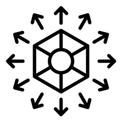 Vector Design Expansion Expanse Icon Style