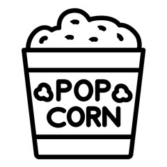 Vector Design Popcorn Icon Style