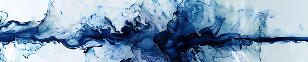 Obraz premium abstract art, fluid art, blue shades on a white background. Abstract background, marble. Decorative acrylic paint that fills the texture of mountain marble. abstract pattern