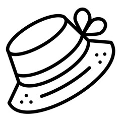 Vector Design Sunhat Icon Style