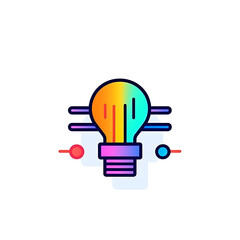 Fototapeta premium light bulb icon